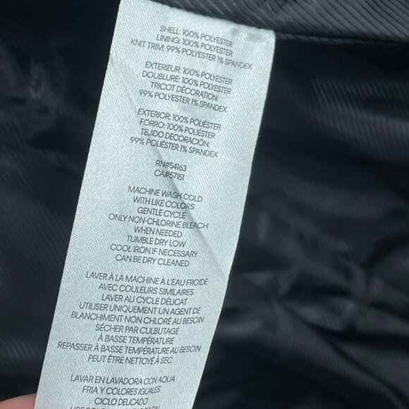 Halston Women's M Black Belted Trench Coat Water-Resistant Polyester JCK0229 - Picture 10 of 14